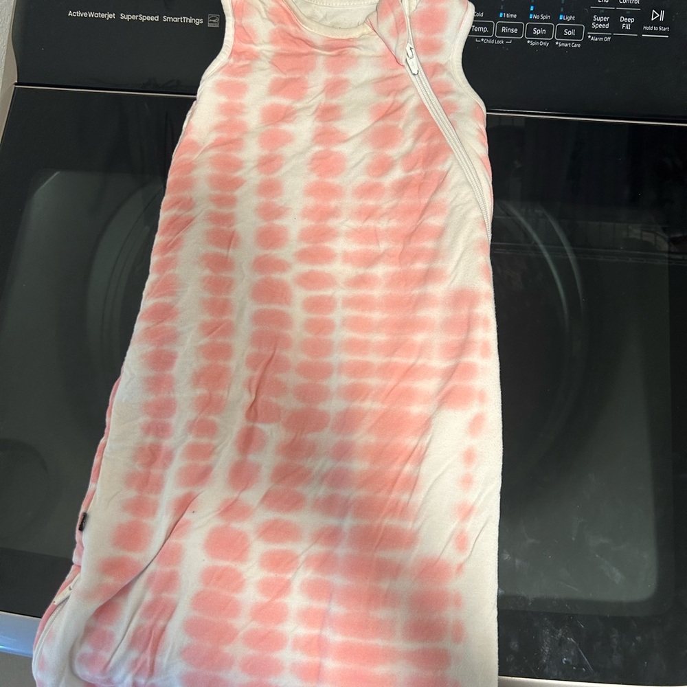 Kyte BABY Pink and White Sleep Sack Pajamas